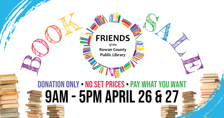 Friends of the Library annual book sale, 9am to 5pm April 26th and 27th