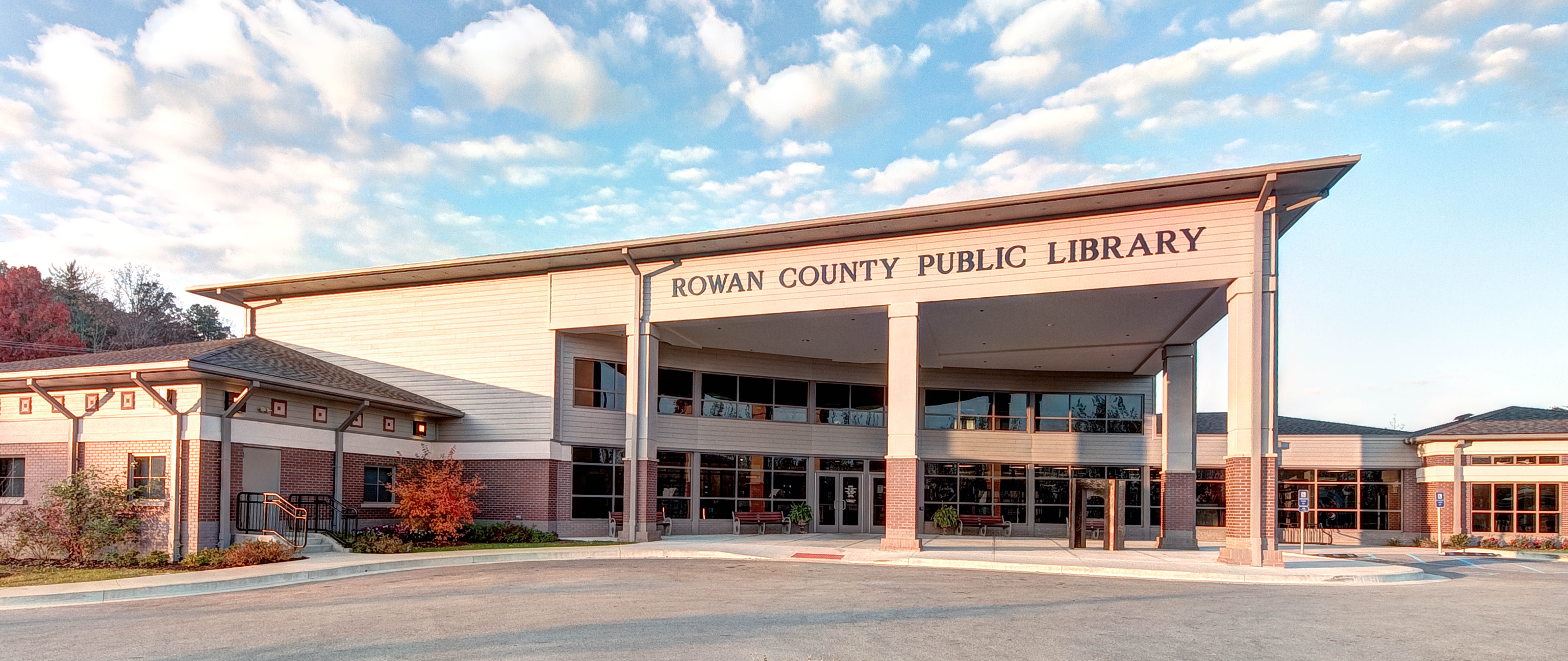 Exterior image of the Rowan County Public Library building