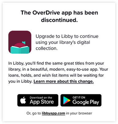 Farewell OverDrive, Hello Libby!