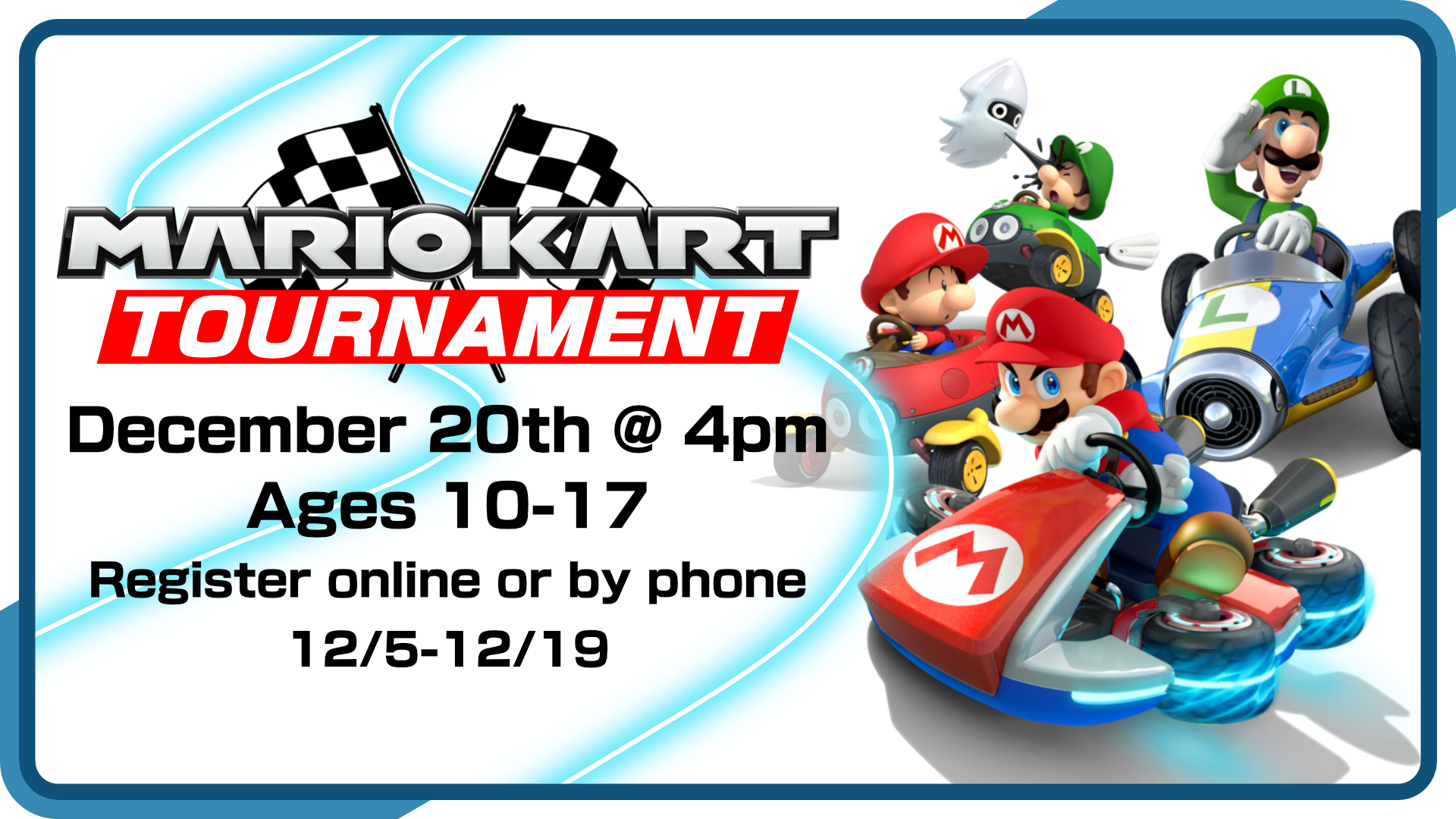 Mario Kart Tournament  Rowan County Public Library