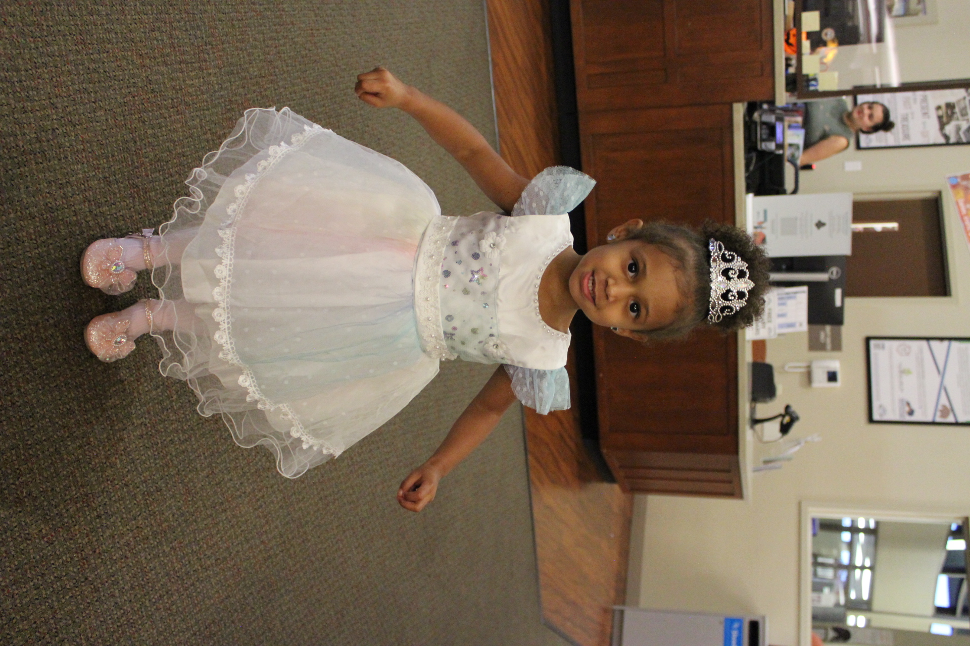 Child dressed as princess