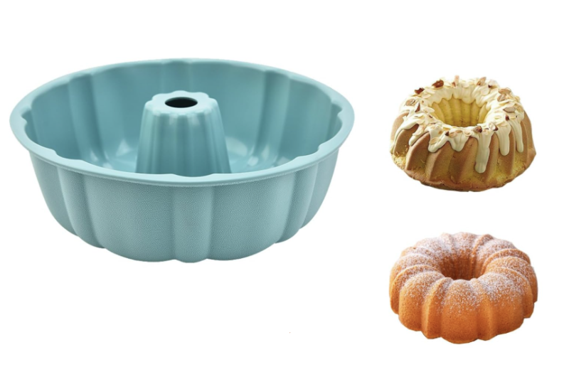 Blue Silicone Bundt Mold