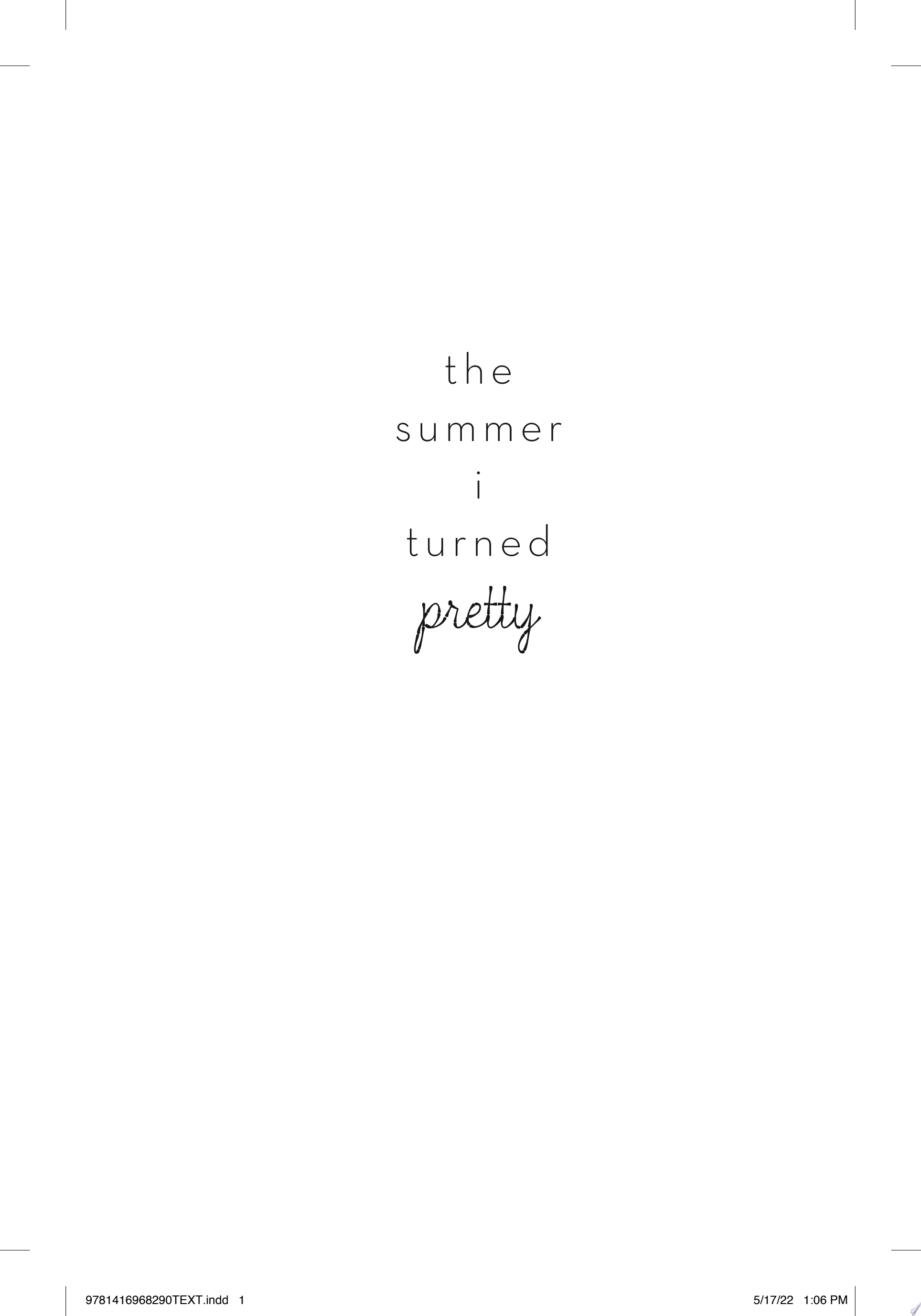 Image for "The Summer I Turned Pretty"