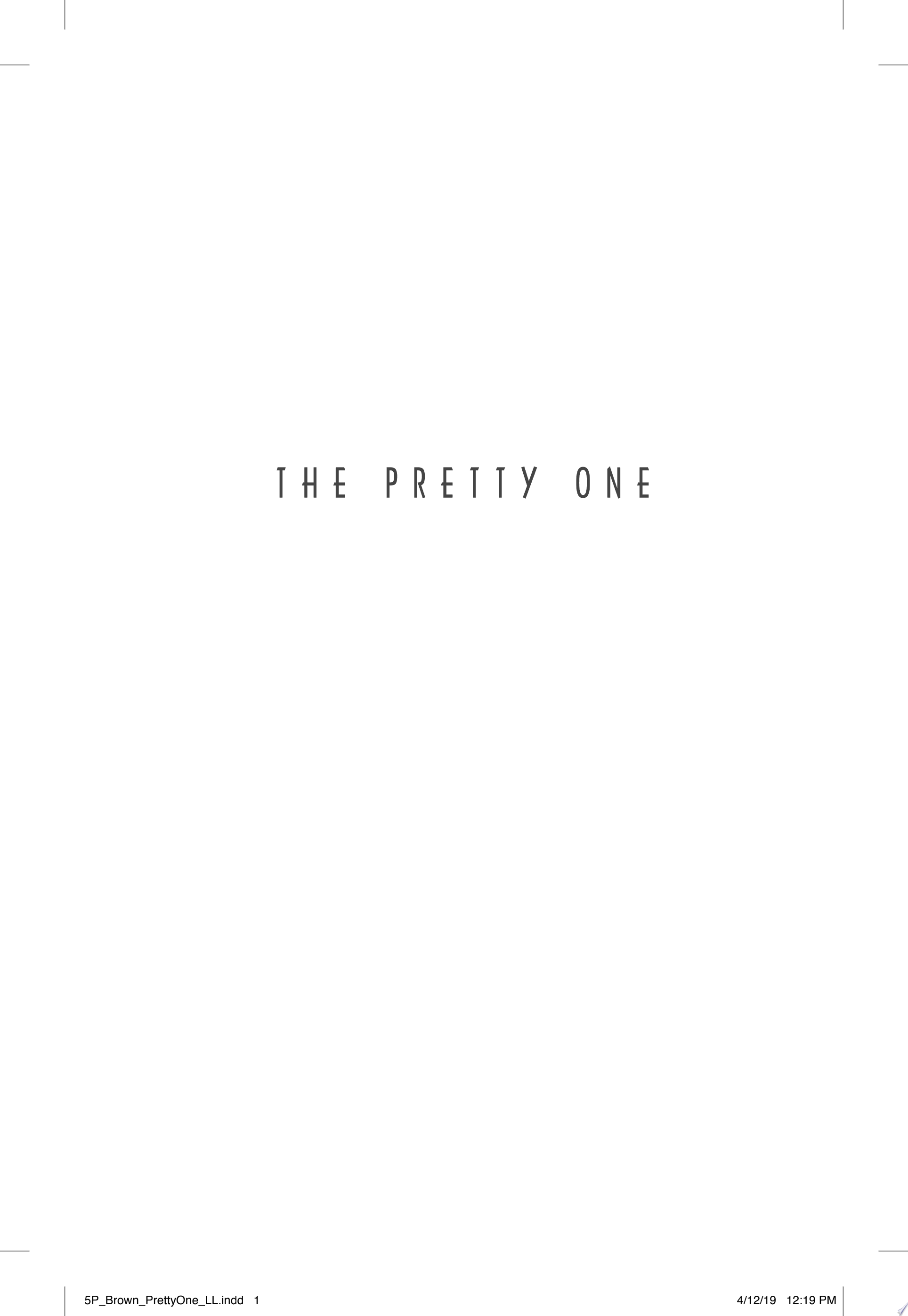 Image for "The Pretty One"