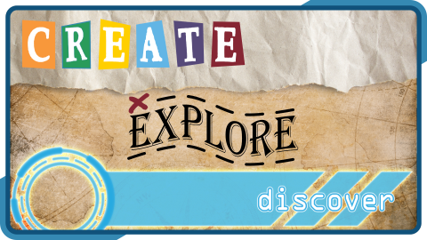 Create + Explore + Discover, third Tuesday monthly at 5pm, intended for grades 6 and up
