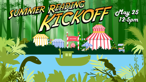 Summer Reading Kickoff carnival and petting zoo, May 25th from 12 to 5pm