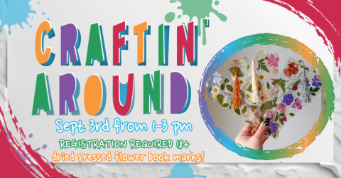 craftin around 1st wednesday of every month from 1-3 pm