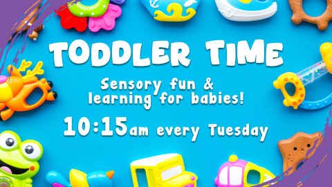 Toddler Time, 10:15am Tuesdays, ages 35 months and under