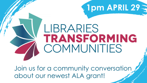 ALA grant town hall, 1pm April 29, all ages