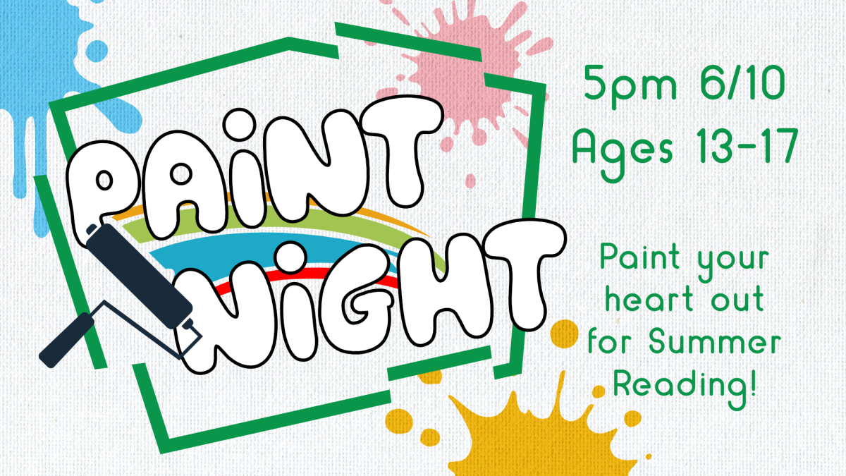 Paint night, 5pm June 15, ages 13 through 17