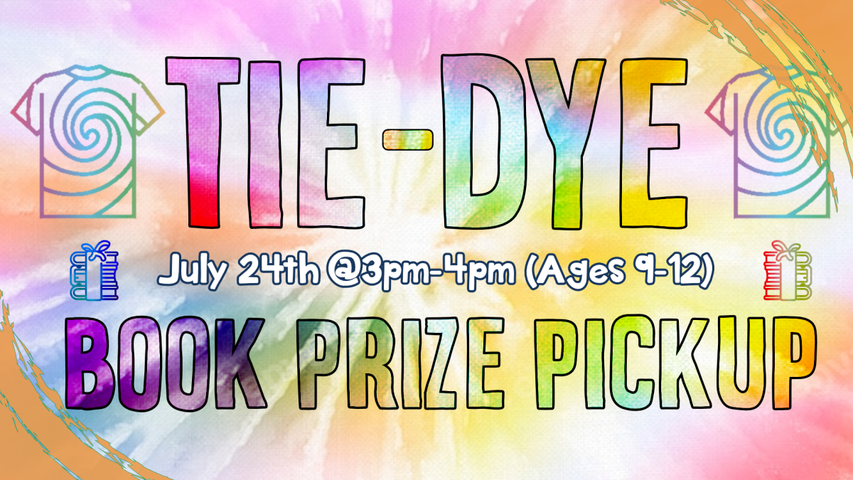 Book Prize Pickup and Tie Dye (9-12)