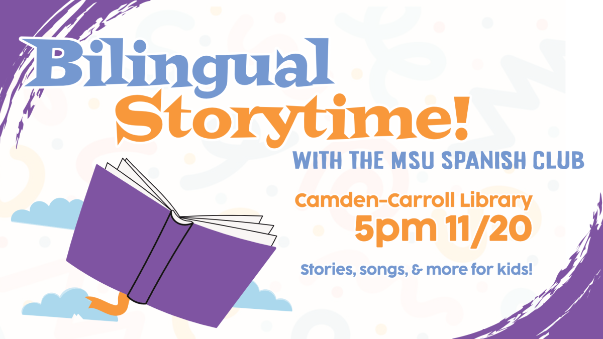 Bilingual English-Spanish storytime, 1pm November 20, ages 12 and younger