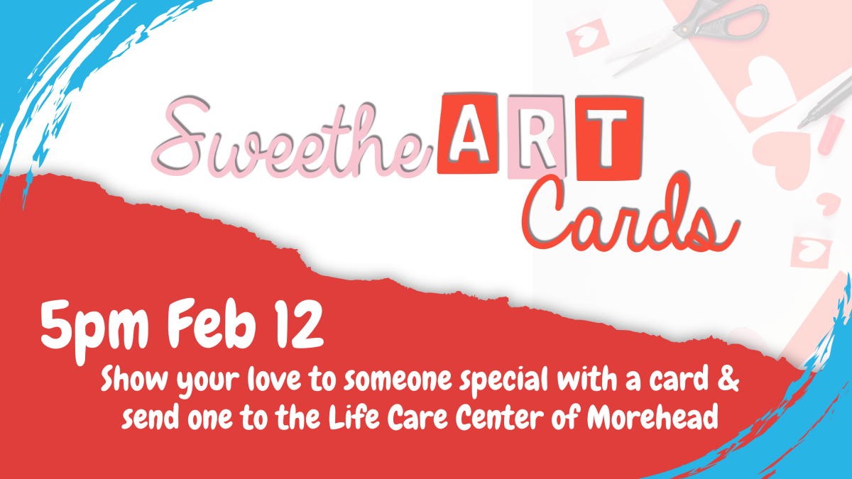 Sweetheart cards, 5pm February 12, all ages