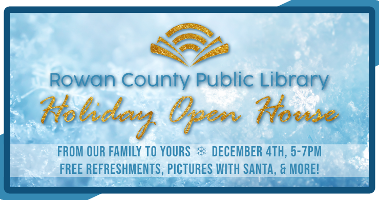 Holiday open house, December 4th at 5pm