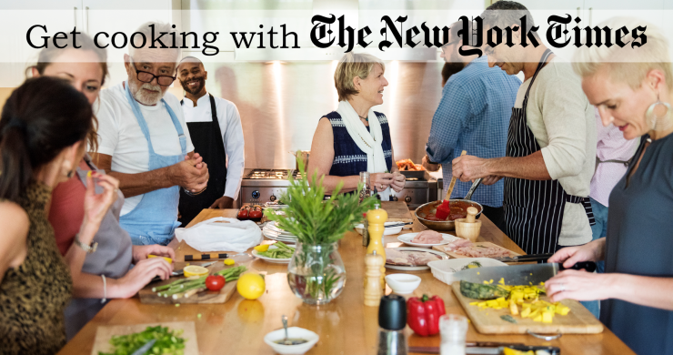 New York Times Cooking, available for free with your library card