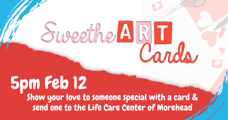Sweetheart cards, 5pm February 12, all ages