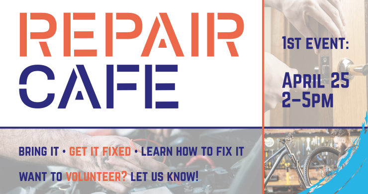 Repair cafe, 2pm April 25, all ages